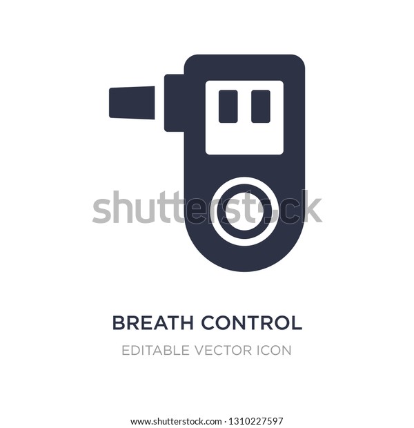 breath control icon on white background. Simple\
element illustration from Medical concept. breath control icon\
symbol design.