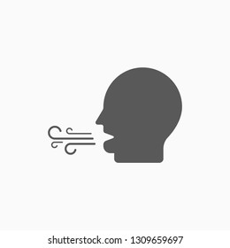 Breath Icon, Bad Breath Vector