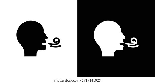 Icono de respiración elemento de diseño de Vector Vector eps 10