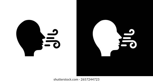 Atemsymbol Vektor Logo Vorlage für Grafik und Web-Design.