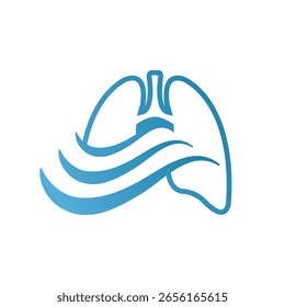 Logotipo moderno abstracto del Vector del aliento