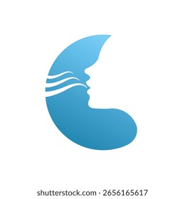 breath vector abstract modern logo