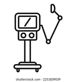 Breath ventilator machine icon outline vector. Hospital patient. Care device