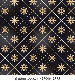  "Breath of Winter" pattern. A wintery, golden geometric pattern for wallpaper, packaging, cards, and gifts. A versatile winter pattern.