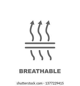 Breathable icon. Element of row matterial icon. Thin line icon for website design and development, app development. Premium icon