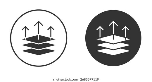 Ilustraciones planas de iconos transpirables. Arte vectorial.