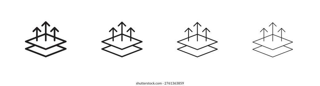 Breathable leather icon. editable stroke icon for graphic project