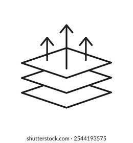 Icono de cuero transpirable. icono de Vector aislado.