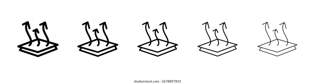 Breathable leather icon vector collection. EPS 10