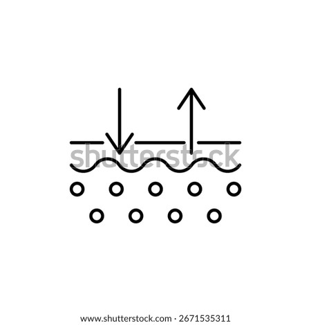 Breathable material icon editable stroke
