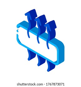 Breathable Mattress Icon Vector. Isometric Breathable Mattress sign. color isolated symbol illustration