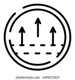 Breathable membrane icon. Outline breathable membrane vector icon for web design isolated on white background