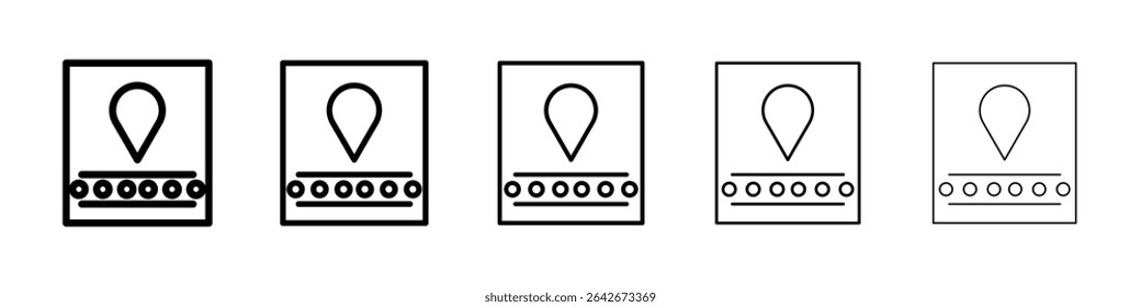 breathable sweat absorption icon isolated vector on white background set