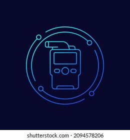 Atem-Analyzer, Symbol für die Alkoholtestlinie