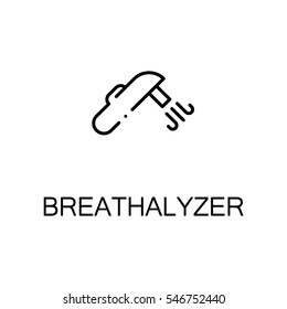 Breathalyzer Flat Icon. High Quality Outline Symbol Of Medical Euipment For Web Design, Mobile App. Thin Line Signs Of Breathalyzer For Design Logo, Visit Card, Etc. Outline Pictogram Of Breathalyzer