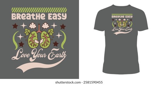 Breathe Easy World Environment Day T shirt design