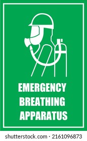 BREATHING APPARATUS SIGN VECTOR DESIGN 