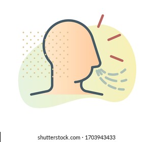 Breathing Excercise - Icon as EPS 10 File