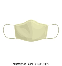 Breathing mask icon cartoon vector. Medical face wear. Virus safety