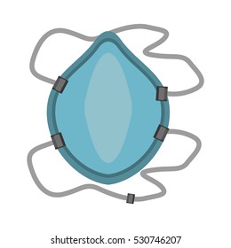 breathing mask respiration protection vector illustration eps 10