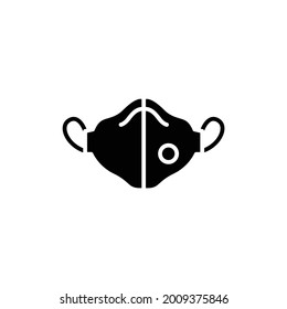 Breathing medical respiratory mask color line icon. Isolated vector element. Outline pictogram for web page, mobile app, promo