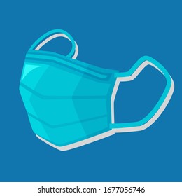 Breathing medical respiratory mask. Hospital or pollution protect face masking. Good help COVID-19 (coronavirus).