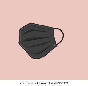 breathing medical respiratory mask. Hospital or pollution protect face masking.
 Corona Mask. Covid-19 vector protective mask design.
