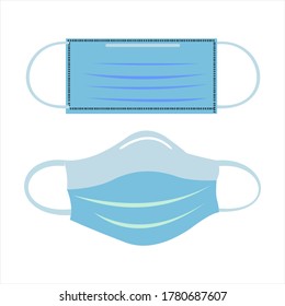 breathing medical respiratory mask. Hospital or pollution protect face masking.