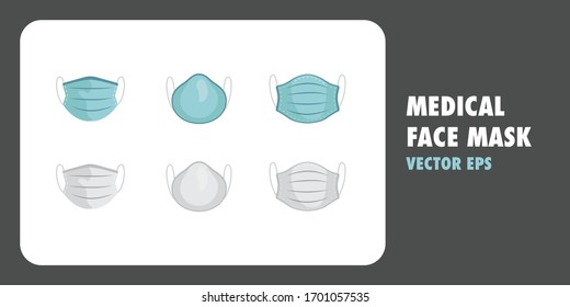Breathing medical respiratory mask. Pandemic virus protect face masking.