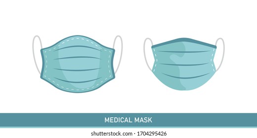 Breathing medical respiratory mask. Pandemic virus protect face masking.