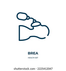 Breathing rescue icon. Linear vector illustration from health set collection. Outline breathing rescue icon vector. Thin line symbol for use on web and mobile apps, logo, print media.