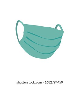 Breathing respiratory medical mask for protection.