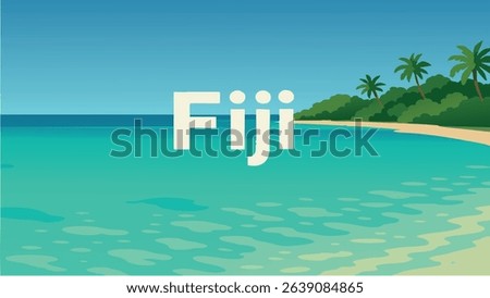 A breathtaking view of Fiji’s coral coast, where the crystal-clear waters meet the vibrant coral reefs, offering a glimpse into a tropical paradise with idyllic beaches and pristine nature