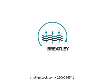 Breatley (breathable)  icon. Textile icons