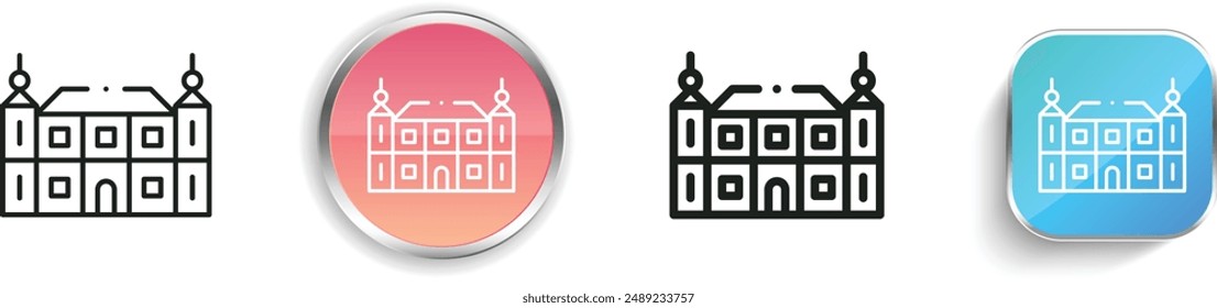 breda icon. Thin Linear, Regular and Button Style Design Isolated On White Background