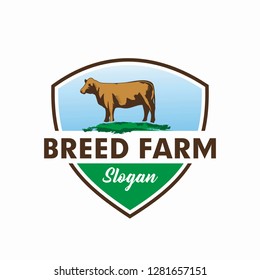 Breed Farm Logo, Farm logo
