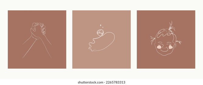 breed love marry ring life child baby minimal line
