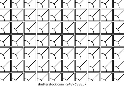 Breeze block pattern, concrete breeze block repeating abstract background, simple geometric pattern, vector illustration for fabric, wrapping and wallpaper