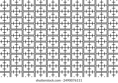 Breeze block pattern, concrete breeze block repeating abstract background, simple geometric pattern, vector illustration for fabric, wrapping and wallpaper