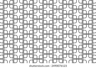 Breeze block pattern, concrete breeze block repeating abstract background, simple geometric pattern, vector illustration for fabric, wrapping and wallpaper