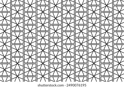 Breeze block pattern, concrete breeze block repeating abstract background, simple geometric pattern, vector illustration for fabric, wrapping and wallpaper