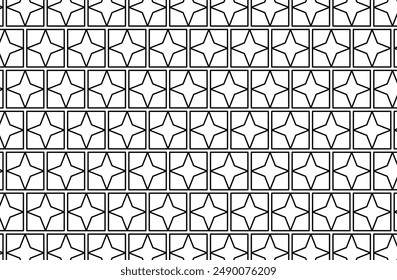 Breeze block pattern, concrete breeze block repeating abstract background, simple geometric pattern, vector illustration for fabric, wrapping and wallpaper