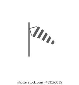 breeze icon vector, weather logo illustration, forecast pictogram isolated on white