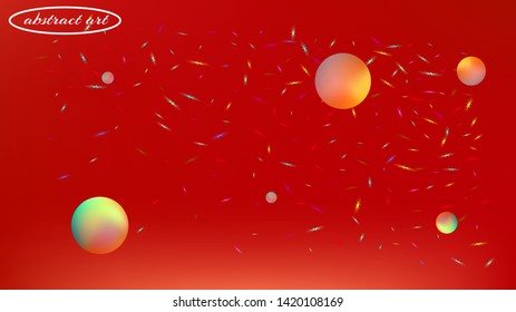 Breezy space fantasy. Background texture, graphic. Usefull colorific illustration texture. Red colored. Good new cosmos backgrounds. Colorful good background theme.