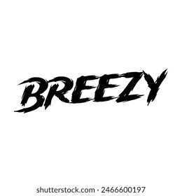 breezy text on white background.
