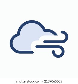 Breezy vector - Weather Icon - vector