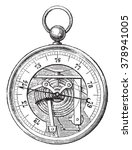 Breguet Barometer, vintage engraved illustration. Magasin Pittoresque 1873.