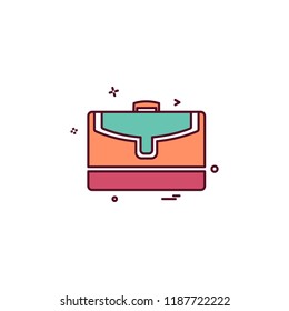 Breifcase icon design vector 
