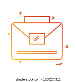 Breifcase icon design vector