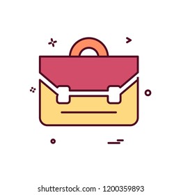 Breifcase icon design vector